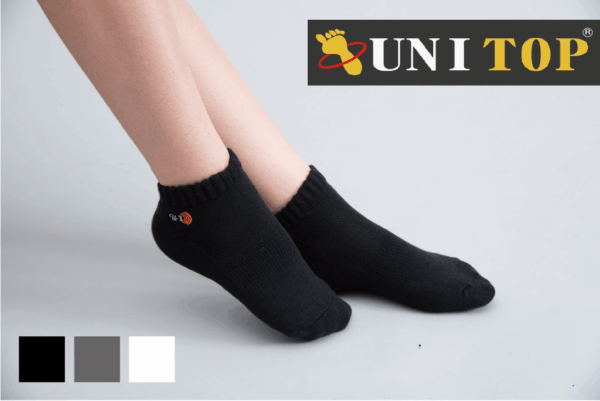 【足好】竹炭防黴精梳腳踝氣墊襪